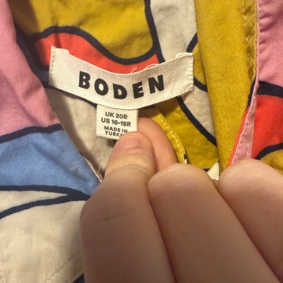 Boden Amy Midi cotton Multicolor Shirtdress - Picture 7 of 10